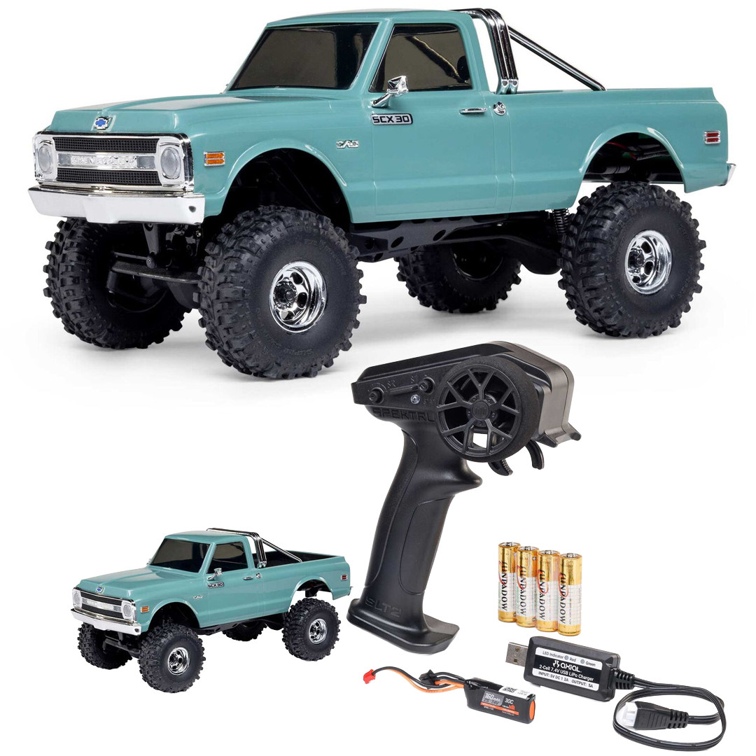 Axial 1/30 Axial SCX30 Chevrolet K10 RTR Crawler Green w/ Battery