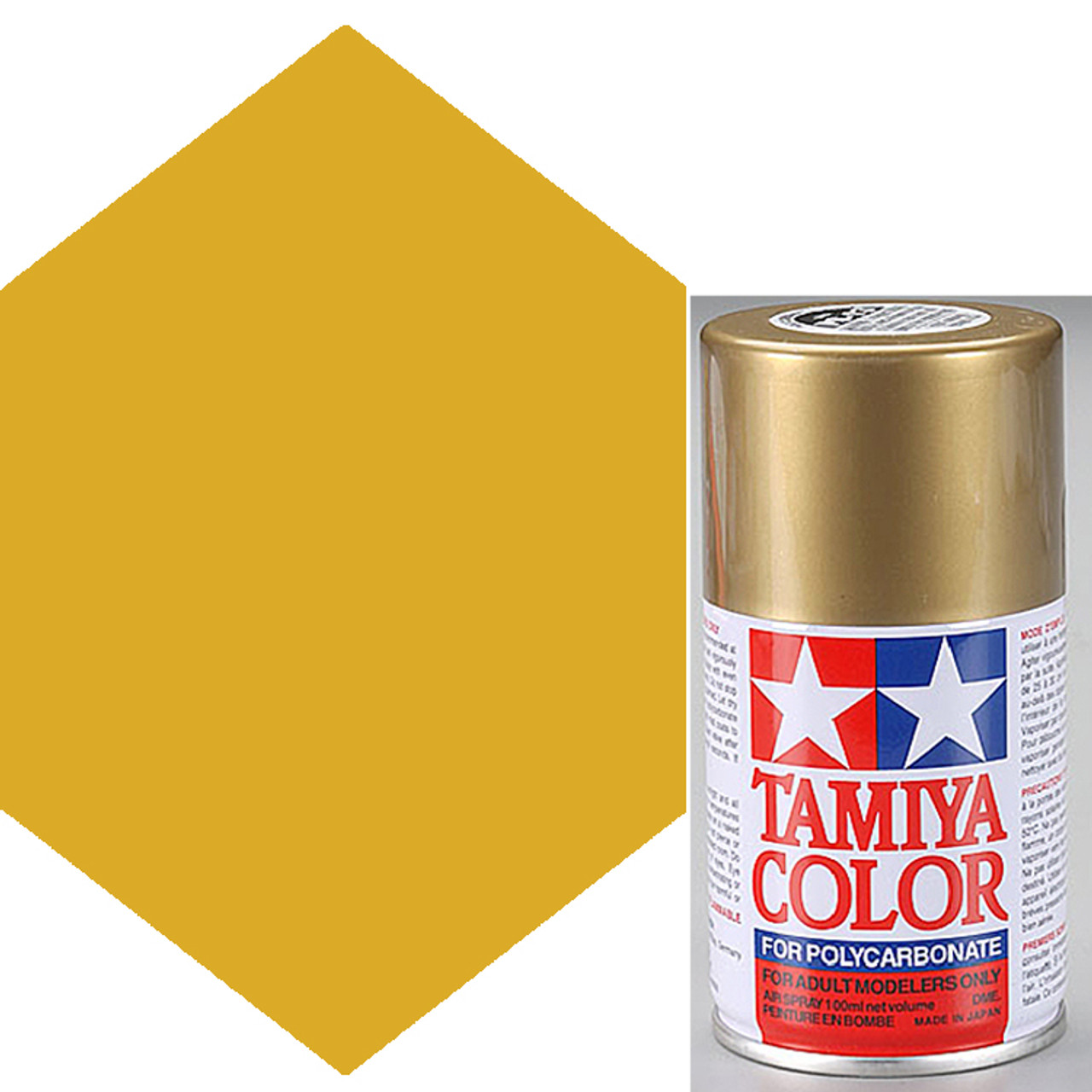 presupuesto espectro vaso Tamiya Polycarbonate Gold Spray Paint PS-13 - Nitro Hobbies