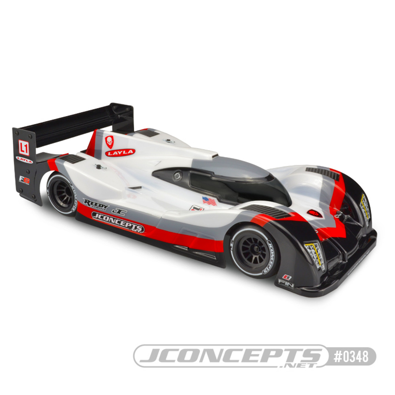 J Concepts 0348 L1 Layla LMP Clear Body : RC10F6 / Xray X1