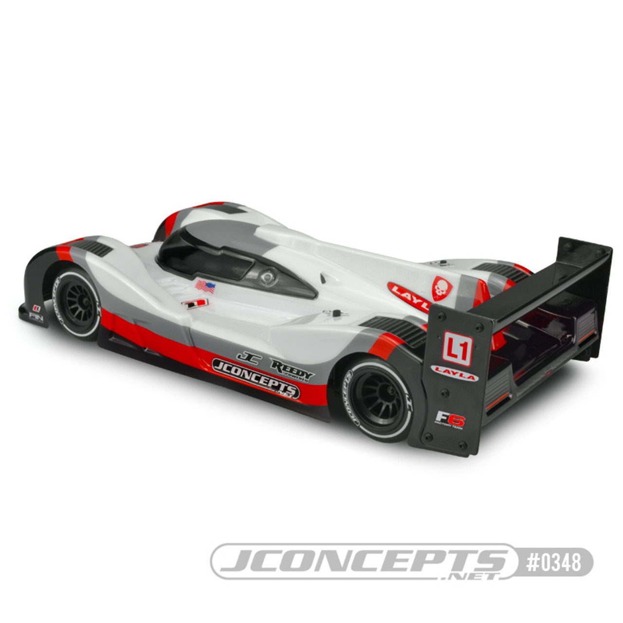 J Concepts 0348 L1 Layla LMP Clear Body : RC10F6 / Xray X1