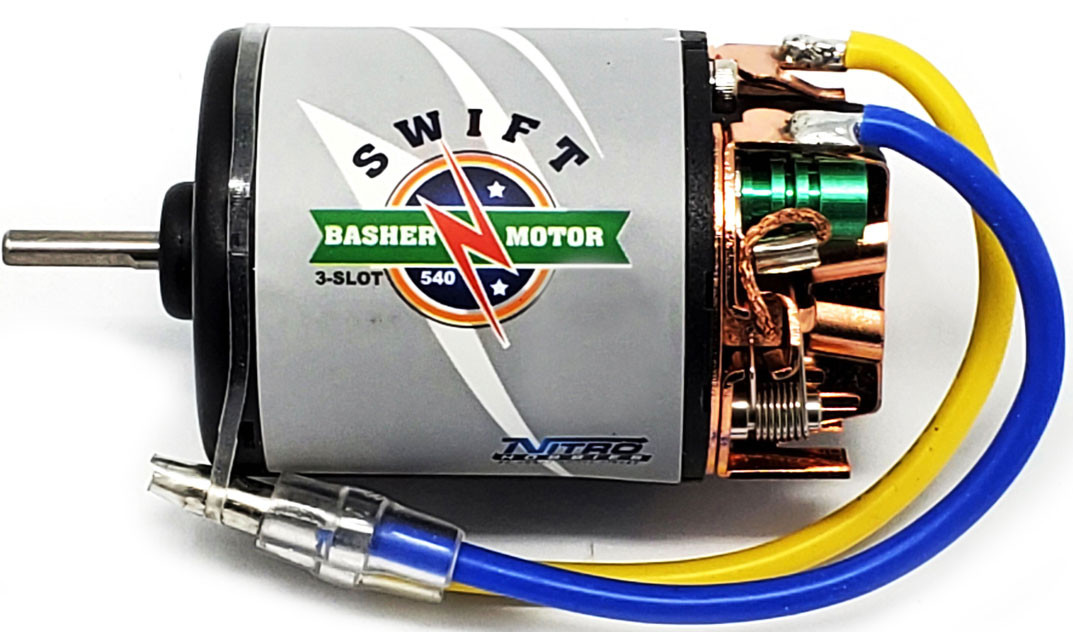 Nitro Hobbies Swift Basher 3-Slot 540 17T Motor - Nitro Hobbies