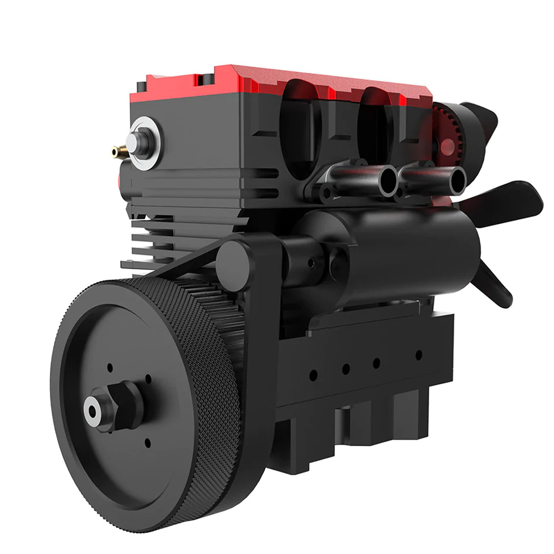 Toyan OTTO Motor FS-L200AC DIY 4 Stroke 2 Cylinder RC Nitro Engine Kit ...