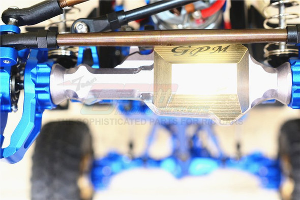 GPM Racing Aluminum Front Gear Box Without Cover (15Pcs) Set Blue : TRX-4