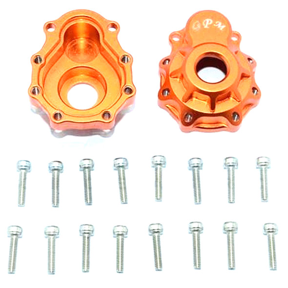 GPM Alum Outer Portal Drive Housing Front Or Rear (2Pcs) Set Orange : TRX-4 / TRX-6 GPM Alum Outer Portal Drive Housing Front Or Rear (2Pcs) Set Orange : TRX-4 / TRX-6