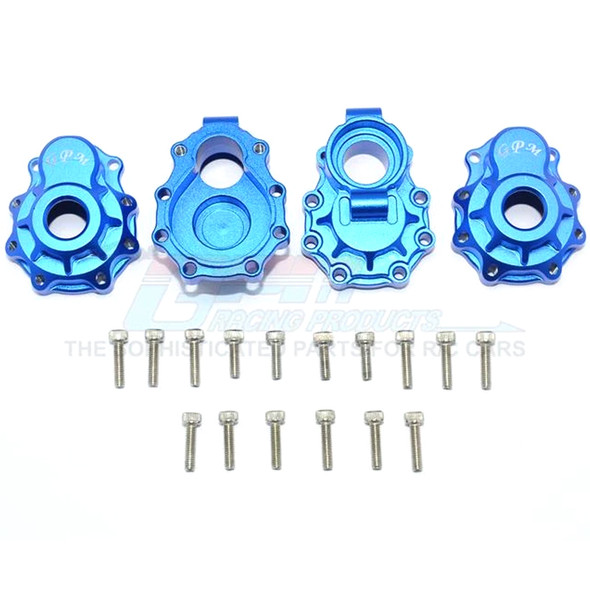 GPM Racing Aluminum Rear Knuckle Arm Blue (20Pcs) Set  : TRX-4 / TRX-6