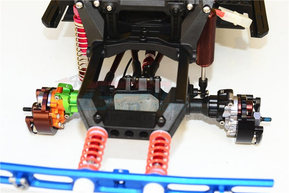 GPM Alum Pendulum Whl Knuckle Axle Weight +9mm Hex Adapter Brown : TRX-4 / TRX-6