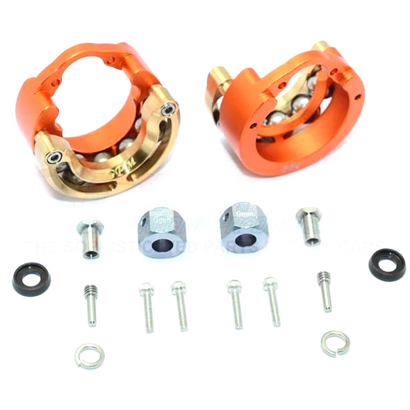 GPM Alum Pendulum Wheel Knuckle Axle Weight +9mm Hex Adapter Orange : TRX-4 /TRX-6