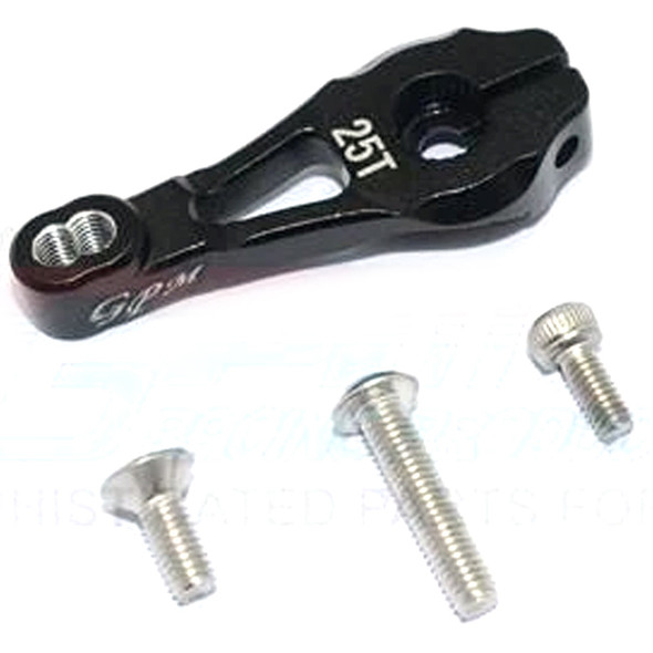 GPM Racing Aluminum Servo Horn 25T (4Pcs) Set Black : TRX-4 / TRX-6 GPM Racing Aluminum Servo Horn 25T (4Pcs) Set Black : TRX-4 / TRX-6