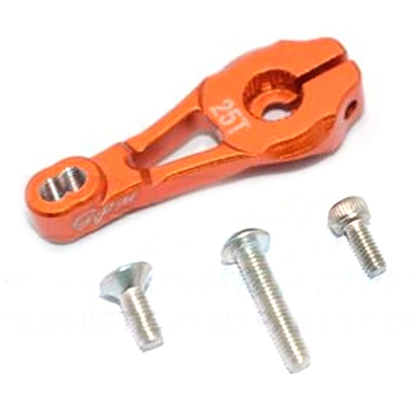 GPM Racing Aluminum Servo Horn 25T (4Pcs) Set Orange : TRX-4 / TRX-6 GPM Racing Aluminum Servo Horn 25T (4Pcs) Set Orange : TRX-4 / TRX-6