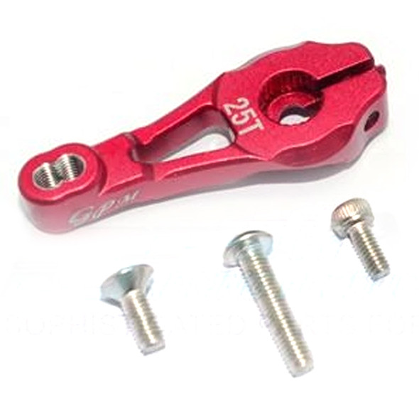 GPM Racing Aluminum Servo Horn 25T (4Pcs) Set Red : TRX-4 / TRX-6 GPM Racing Aluminum Servo Horn 25T (4Pcs) Set Red : TRX-4 / TRX-6