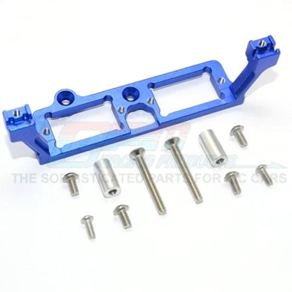 GPM Alum Front & Rear Gear Box 2-Speed Diff Lock Servo Mount Blue : TRX-4