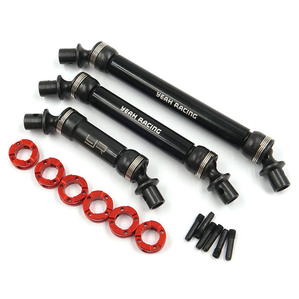 Yeah Racing TRX4-082 HD Steel Front & Rear Center Shaft Set Black : Traxxas TRX-6