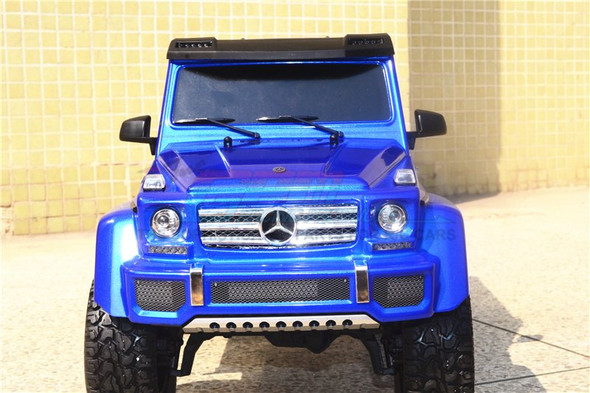 GPM Alu-Stabilisierungsplatte Für Traxxas TRX-4 Bronco/Blazer/G500 – 1-teilig, Grau/silber