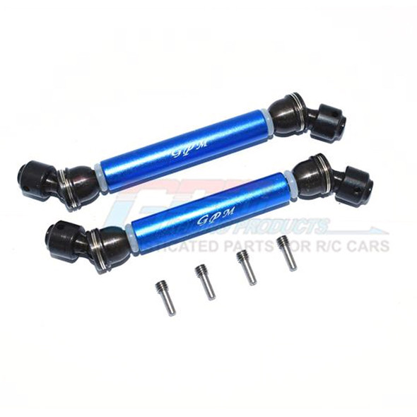 GPM Steel+Alum Front+ Rear CVD Drive Shaft  (6Pcs) Blue : Axial Capra 1.9 UTB