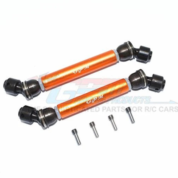 GPM Steel+Alum Front+ Rear CVD Drive Shaft  (6Pcs) Orange : Axial Capra 1.9 UTB