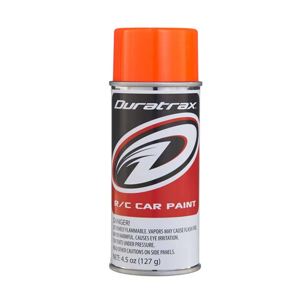 Duratrax PC278 Polycarbonate Spray Paint Fluorescent Orange 4.5 oz DTXR4278