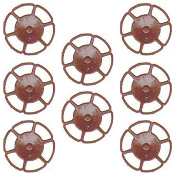 Kadee #2032 Miner Brake Wheel Red Oxide (8) Freight Car Detail Parts HO Scale