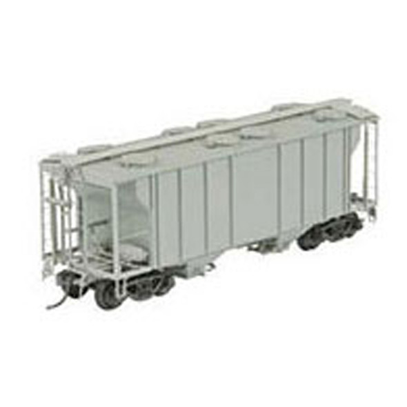 Kadee #8601 Undecorated Chanel PS-2 Two Bay Hopper - Light Gray - RTR HO Scale