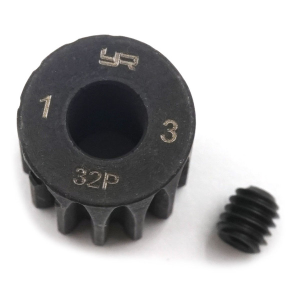 Yeah Racing MG-32001 HD Steel 5mm Bore Motor Pinion Gear 32 Pitch 13 Teeth