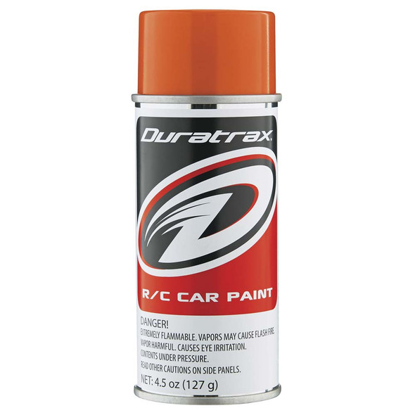 Duratrax PC296 Polycarbonate Spray Paint Candy Orange 4.5 oz DTXR4296