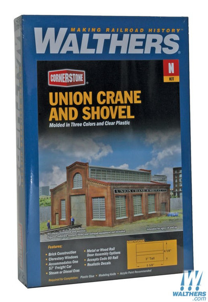 Walthers 933-3826 Union Crane and Shovel Kit - 5-5/8 x 4-1/4 x 3" N Scale