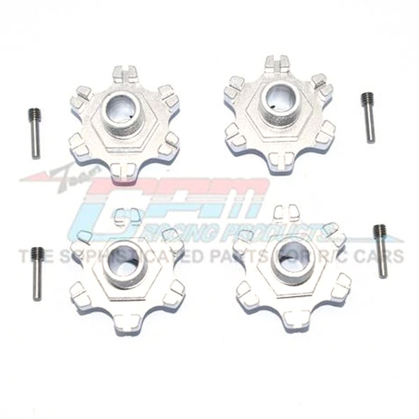 GPM Racing Aluminum Wheel Hex +6mm (8Pcs) Set Silver : Limitless