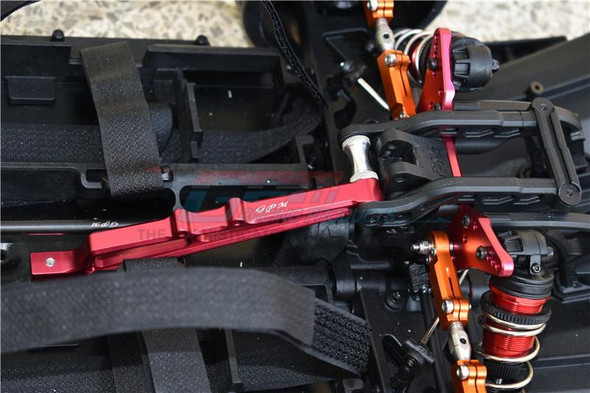 GPM Racing Aluminum Rear Chassis Brace & Collar Red : Limitless / Infraction