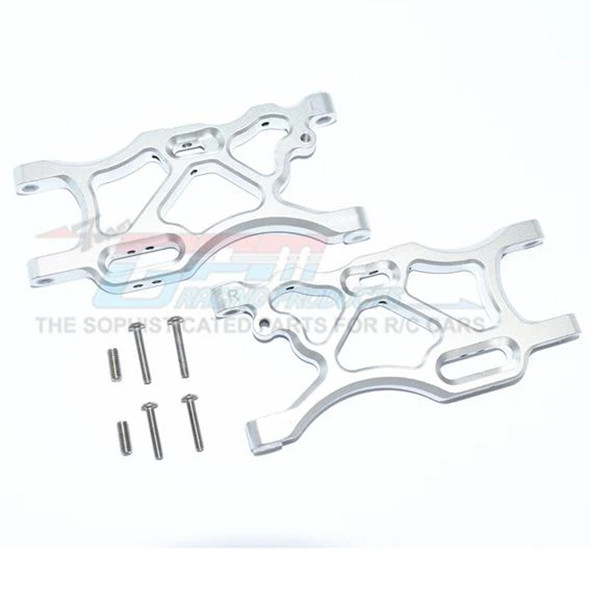 GPM Racing Aluminum Rear Lower Arms Set Silver : Limitless / Infraction / Typhon