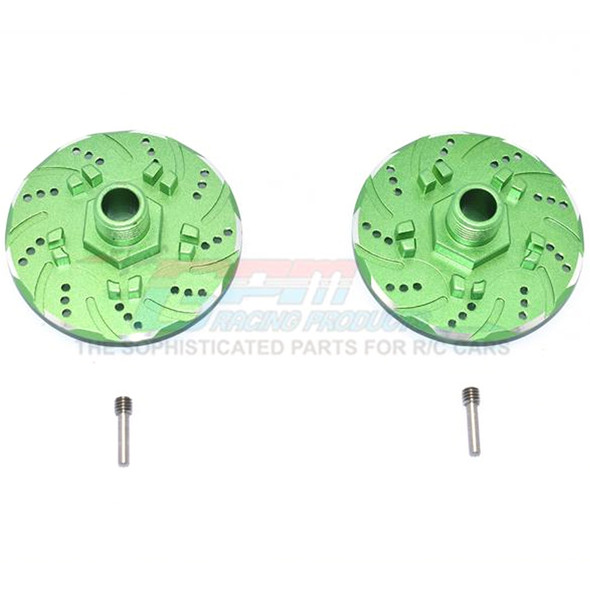 GPM Alum +6mm Hex w/ Brake Disk & w/ Silver Lining (4Pcs) Green : Infraction