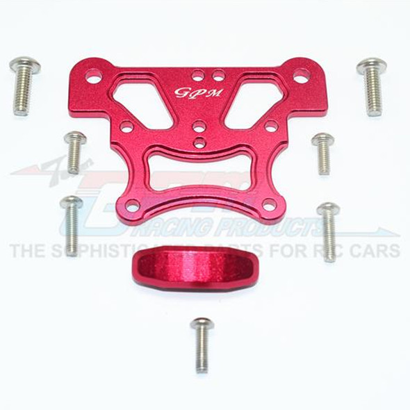 GPM Racing Aluminum Front Top Plate Red : Kraton / Outcast / Notorious 6S BLX