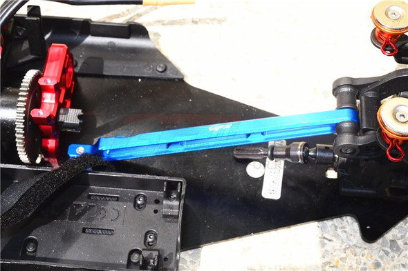 GPM Racing Aluminum Rear Chassis Link Blue : Kraton 6S BLX
