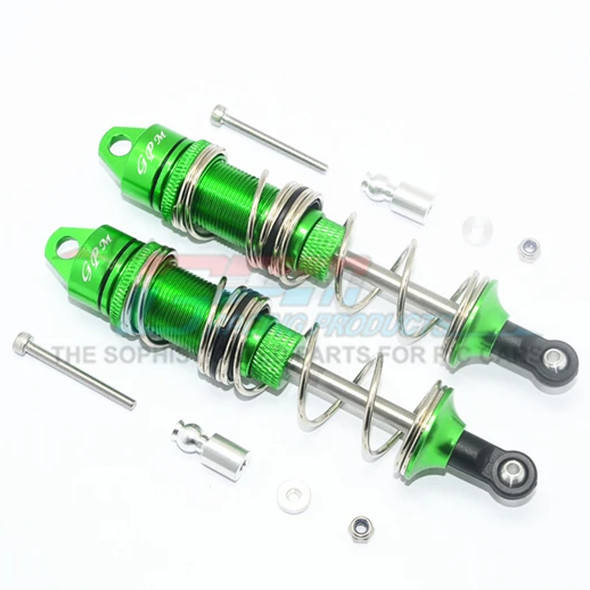 GPM Alum Front Double Section Spring Dampers 115mm Green : Kraton / Outcast / Notorious