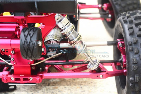 GPM Alum Rear Double Section Spring Dampers 135mm Red : Kraton/Outcast/Notorious