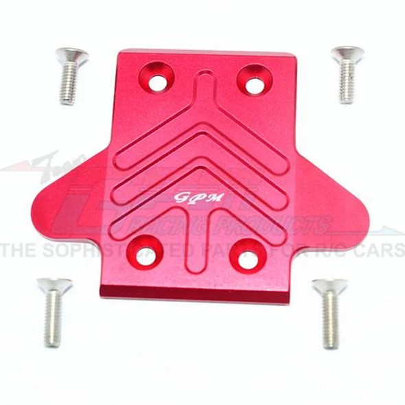 GPM Aluminum Rear Chassis Protection Plate Red : Kraton / Outcast / Notorious