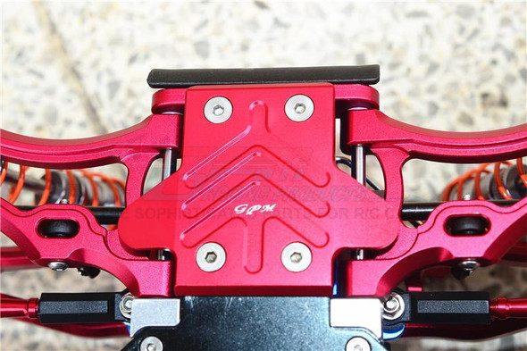 GPM Aluminum Rear Chassis Protection Plate Red : Kraton / Outcast / Notorious