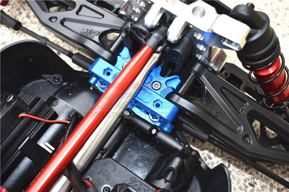 GPM Racing Aluminum Steering Assembly Blue : 1/5 KRATON 8S BLX Monster Truck