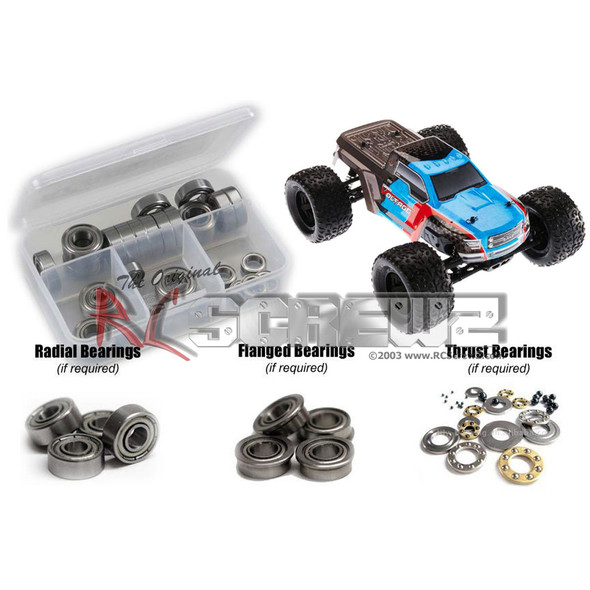 RC Screwz ARA024B Arrma Granite Voltage 1/10th Metal Shielded Bearing Kit
