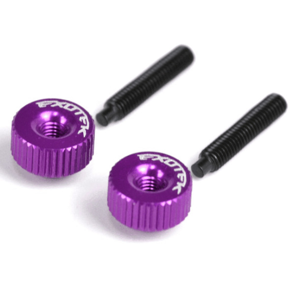 Exotek 1191PRP Alloy Twist Nuts Purple (2)