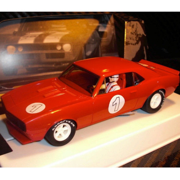 Pioneer J071212 Chevy Camaro Signal Red #1 Slot Car 1/32 Scalextric DPR