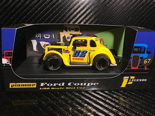 Pioneer P068 Legends Racer '34 Ford Coupe Yellow #52 Slot Car 1/32 Scalextric DPR