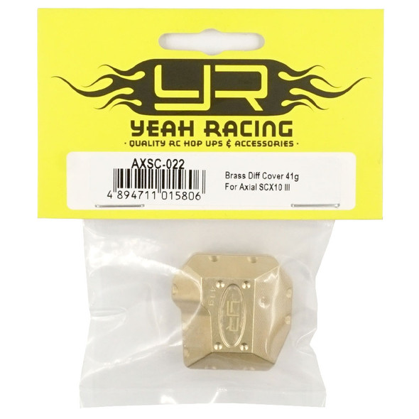 Yeah Racing AXSC-022 Brass Diff Cover : Axial SCX10 III