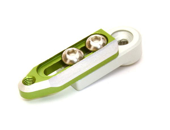 Integy Alum Adjustable Length Servo Horn 25T : Futaba Servo r=20-27mm C27145GREEN