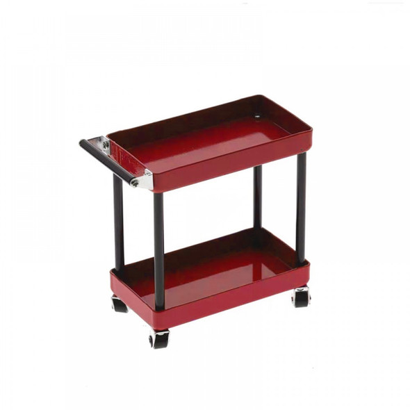 Yeah Racing YA-0627RD 1/10 RC Accessory 2-Tiered Rolling Metal Handy Cart Red