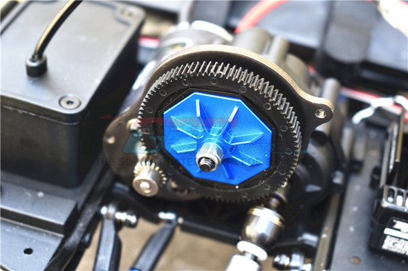 GPM Aluminium Spur Gear Adapter - Blue : Element Enduro Sendero Trail Truck