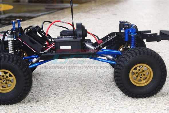GPM Aluminum Adjustable Upper & Lower Suspension Links Blue : Enduro Sendero