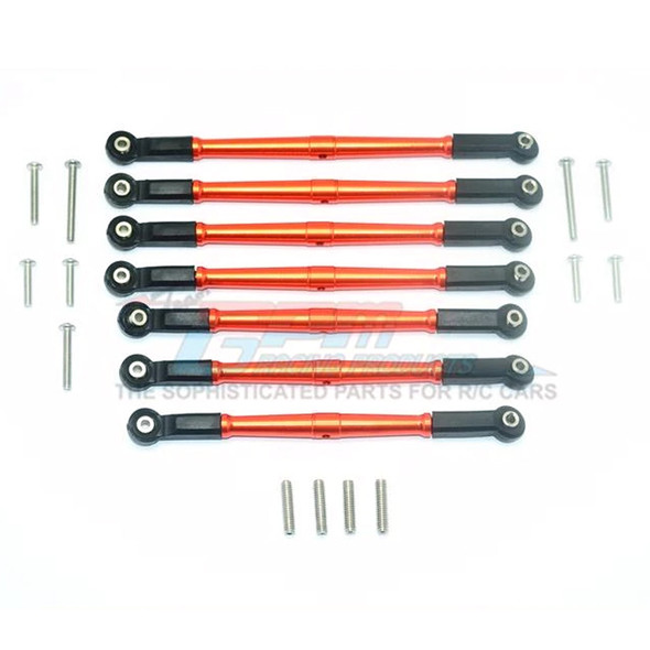 GPM Aluminum Adjustable Upper & Lower Suspension Links Orange : Enduro Sendero