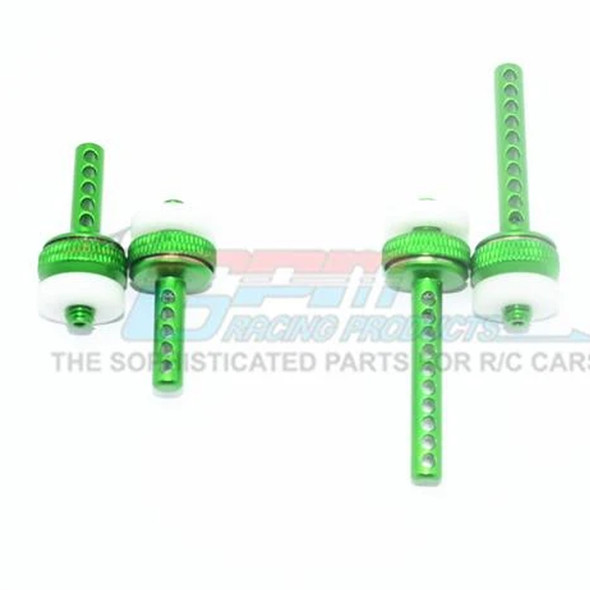 GPM Racing Alum Front+Rear Magnetic Body Posts Green : Enduro Sendero