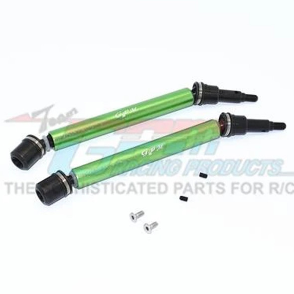 GPM Harden Steel+Alum Front/Rear Adjustable CVD Drive Shaft Green :  KRATON 4S