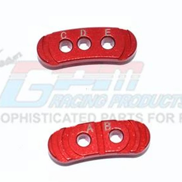 GPM Racing Aluminum Fixed Gear Adapter Red : Rustler 4x4 VXL