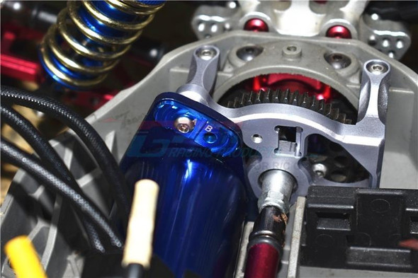 GPM Racing Aluminum Fixed Gear Adapter Silver : Rustler 4x4 VXL